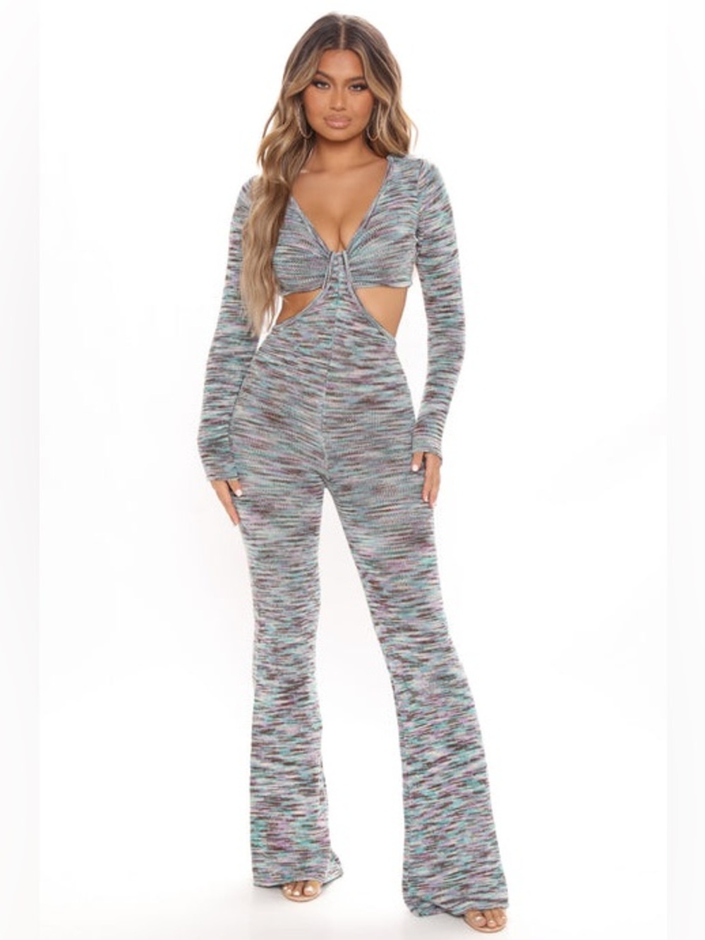 Get On My Level Jumpsuit - Blue/combo